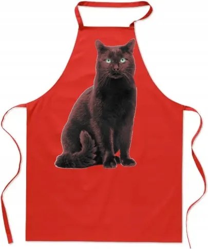 Konyhai kötény Fekete Macska Ajándék Divatos Nyomtatás Aranyos