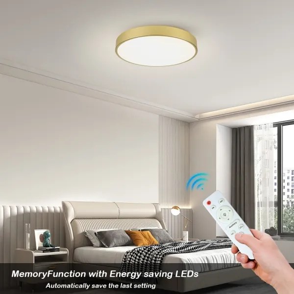 Brilagi - LED dimmelhető medencelámpa POOL LED/60W/230V 3000-6000K átm. 60 cm arany + távirányító