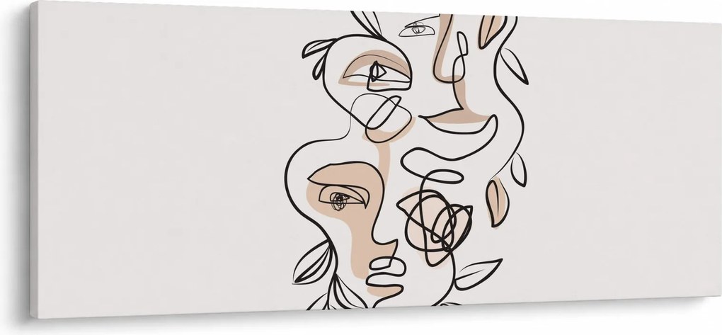 Kép - Line art arckezelés (120x50 cm)