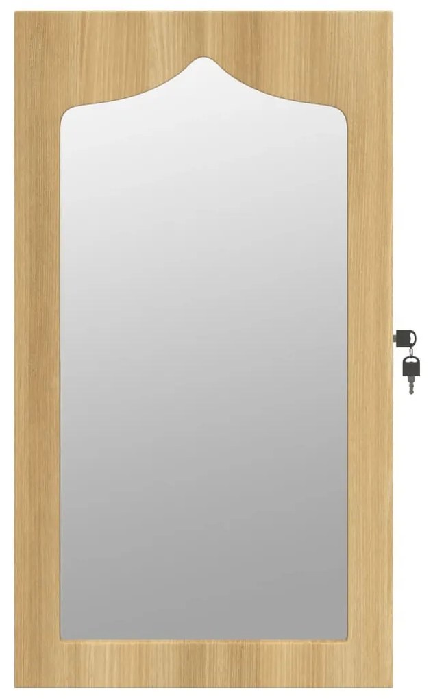 falra szerelhető tükrös ékszerszekrény 37,5x10x67 cm