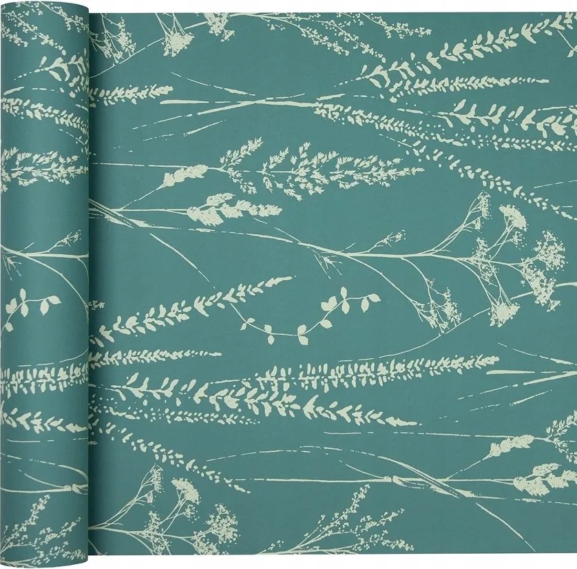 Skandináv zöld tapéta Gyógynövények rét