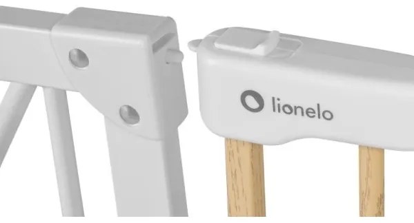 Lionelo - Biztonsági kapu TRUUS SLIM fehér/bézs