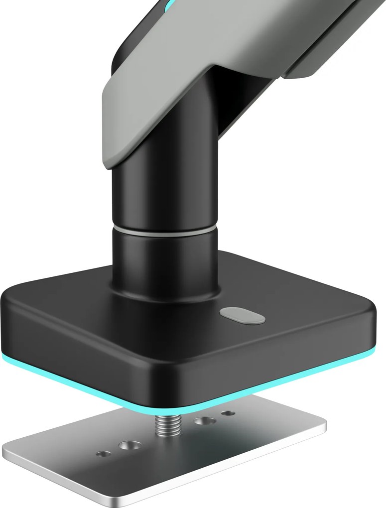Monitortartó LED RGB 49", szürke-fekete: Diablo X-Arm
