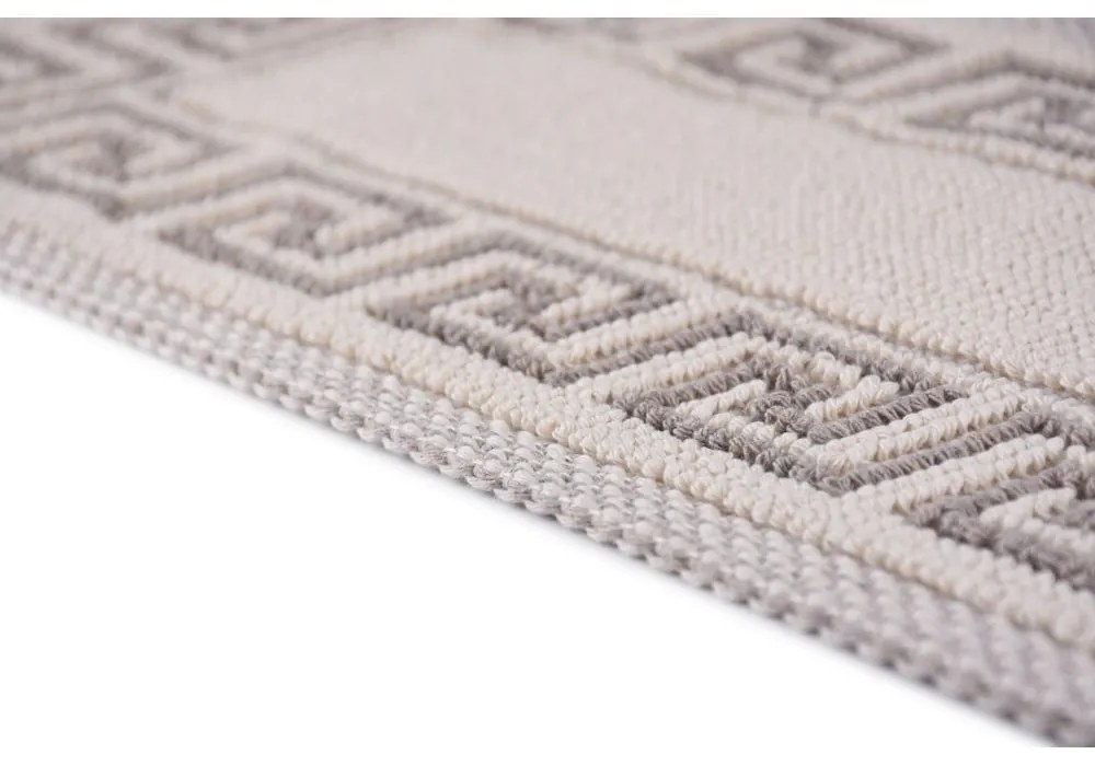Krémszínű pamut lépcsőszőnyeg szett 16 db-os 25x65 cm Versace Bej – Vitaus