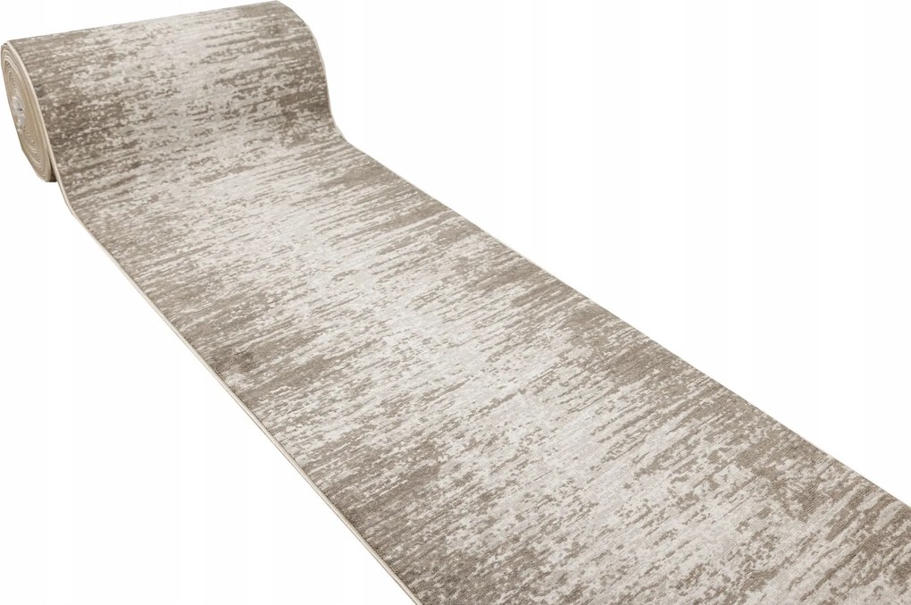 Futószőnyeg Szőnyeg 80cm széles Bézs Barna Koptatott Minta Aqua Beton