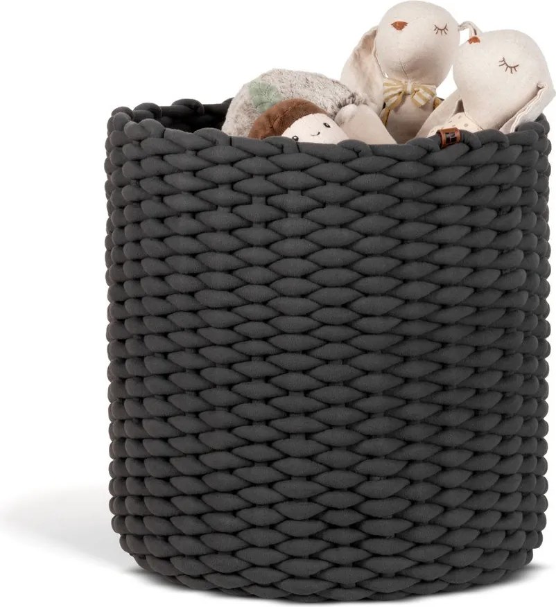 Textil tárolókosár ø 40x40 cm Peach Skin Round XL – Bigso