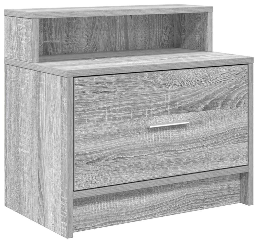 éjjeliszekrények fiókos 2 db szürke sonoma 51 x 31 x 47 cm