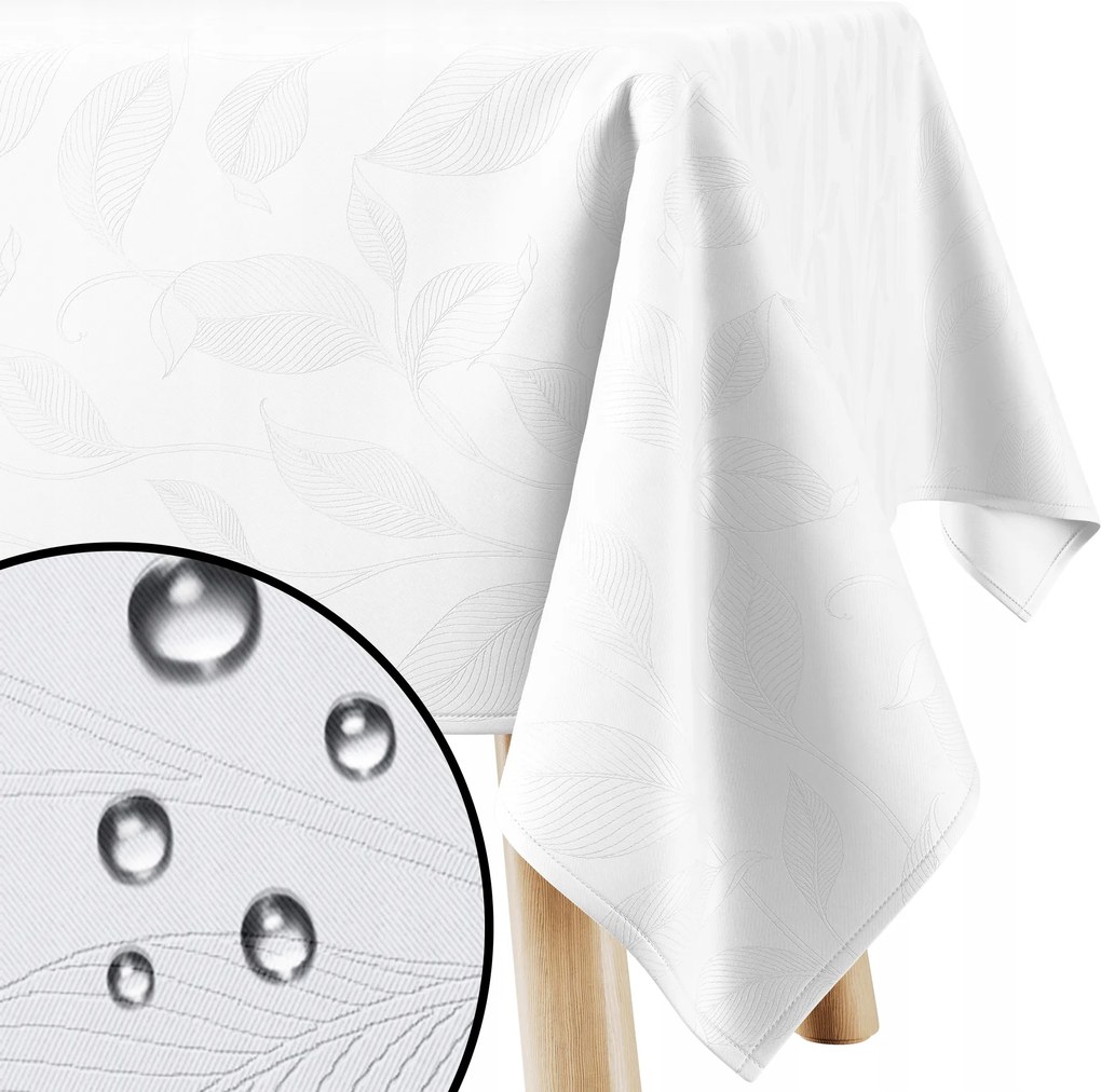 Abrosz vízálló asztalra Filumi Fehér 140x180