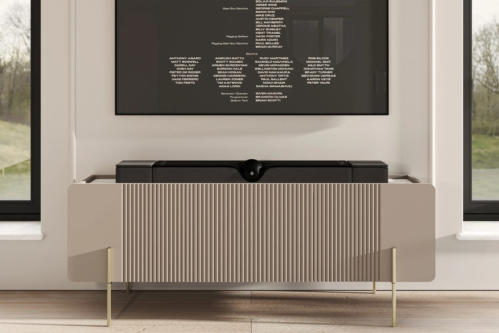 Malmi TV-szekrény 2D1SZ - 150 cm - kasmír / krém bianca