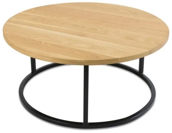 KÉSZLET 2x Kávésasztal OAKLOFT 38x90 cm fekete/tölgy