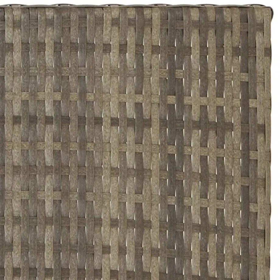 szürke összecsukható polyrattan asztal 45x35x32 cm