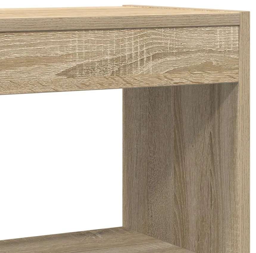 Könyvespolc Sonoma tölgy Mérnöki fa 100 x 30 x 198 cm Polcozás