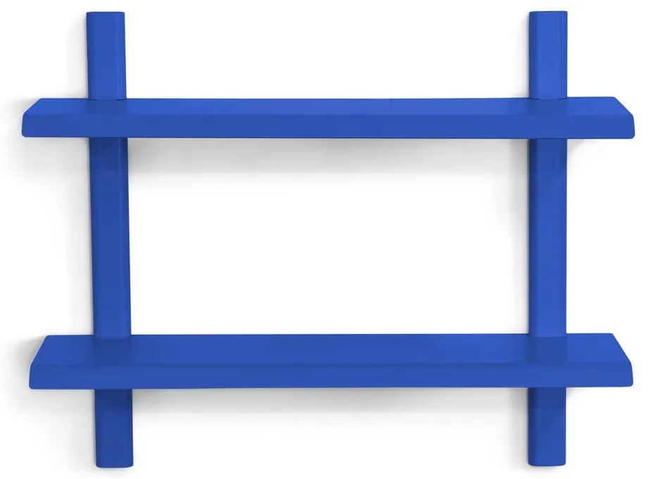 Kék többszintes fém fali polc 60 cm Hola – Spinder Design
