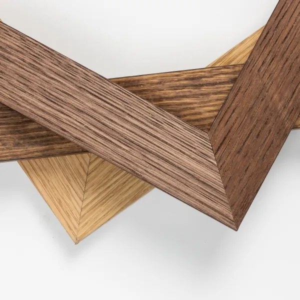 Brilagi - LED Dimmelhető lámpa SLIMFRAME WOOD LED/58W/230V 64x64 cm + + távirányító