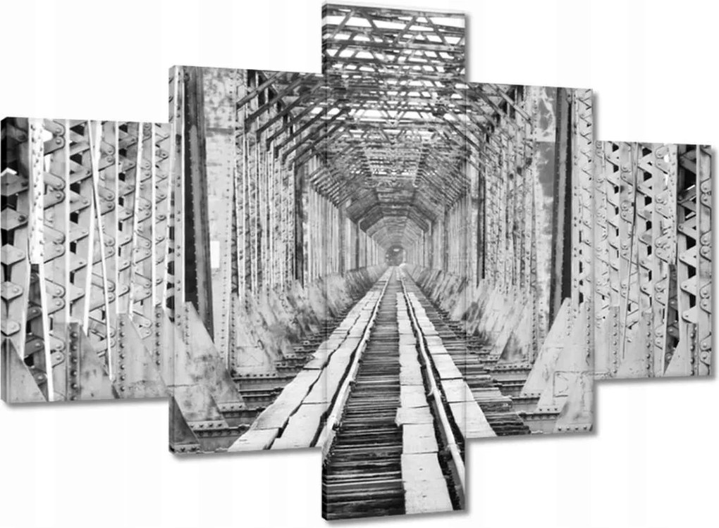 Vászonkép 100x70 Vasúti híd Vasút