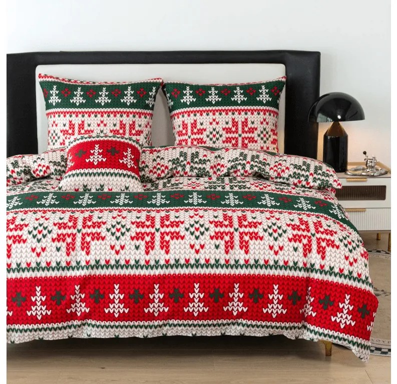Mikroszálas ágyneműhuzat FROSTED CHRISTMAS színes Ágyneműhuzat mérete: 70 x 90 cm | 140 x 220 cm
