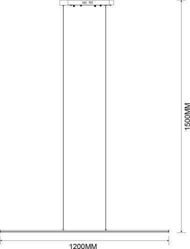 Zuma Line MS903-BK - LED csillár kábellel ESERO LED/20W/230V fekete
