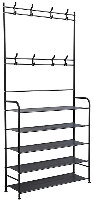 Előszobafal ruhaállvány LRA-02 fekete