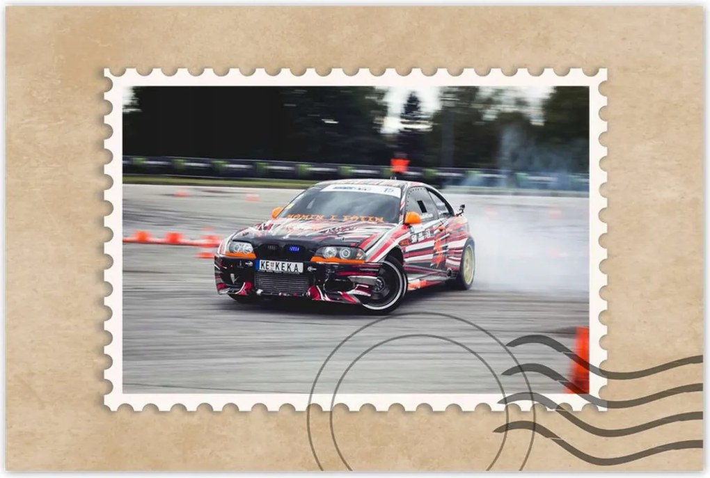 Poszterek 120x80 Bmw Drift Gumiabroncsok égetése