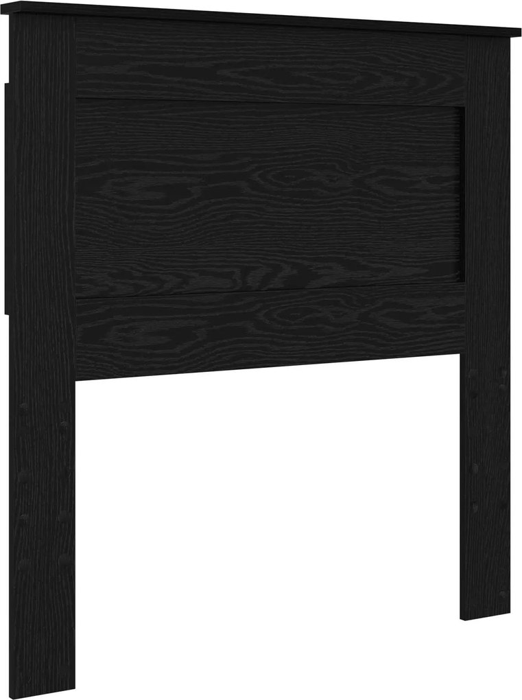 vidaXL Fejtámla fejtámlával Fekete tölgy 80 cm Faanyag