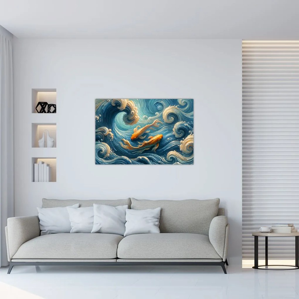 Kép - Aranyhalak (90x60 cm)
