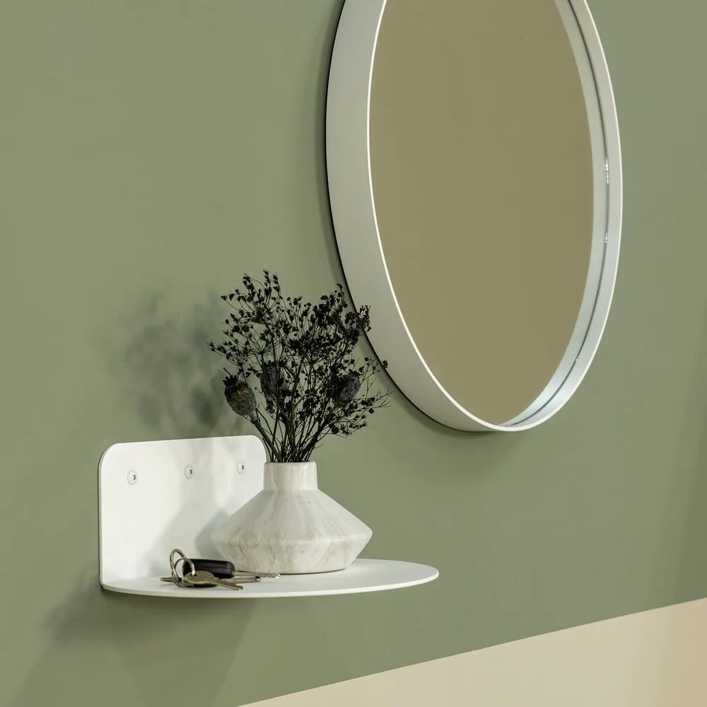 Fehér fém fali polc 30 cm Flex – Spinder Design