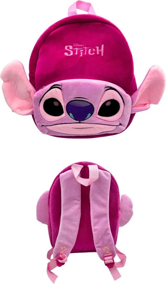 Disney Lilo és Stitch, A csillagkutya Angel 3D plüss hátizsák, táska 30 cm