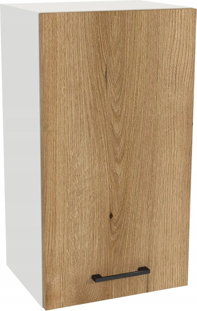 Konyhaszekrény felső 40/72 Capri korpusz fehér front tölgy Evoke