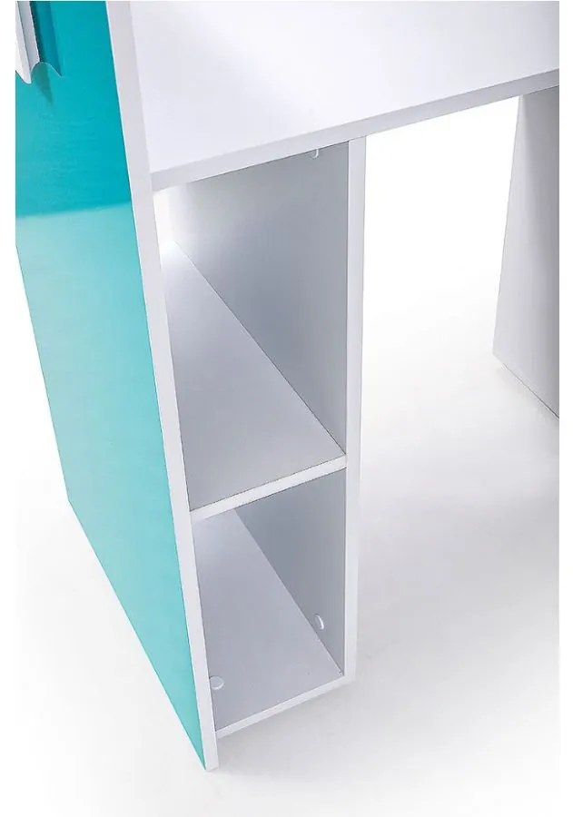 Kombinált gyerekágy 90 cm Toreno 3 (fehér + fényes fehér + fényes fekete) (J). 1083326