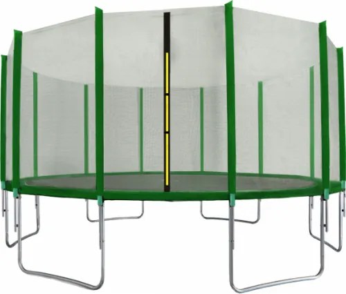 Trambulin 518 cm külső védőhálóval AGA SPORT TOP - sötét zöld