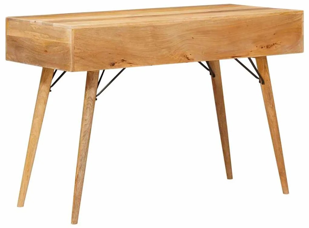 vidaXL Íróasztal fiókkal Barna 110 x 55 x 76 cm Tömör Mangófát