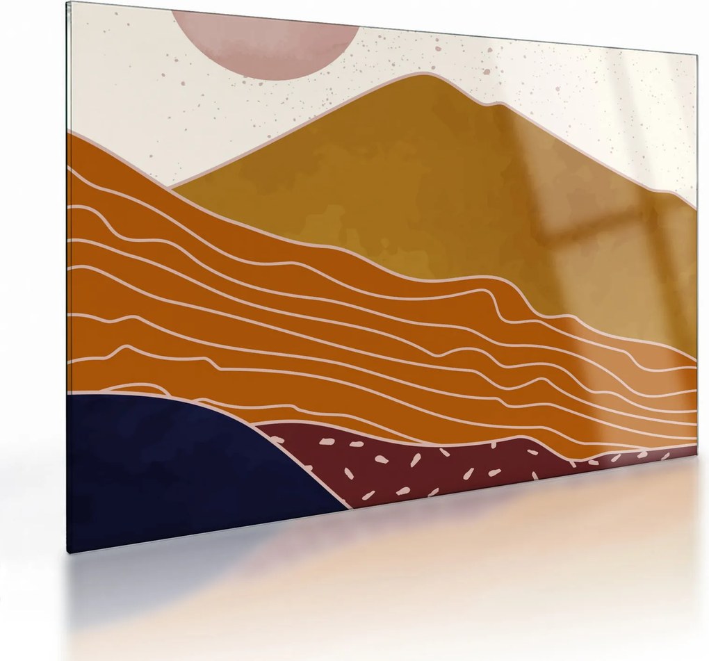 Üveg kép - Spacefrog design hegy N⁰1 (70x50 cm)