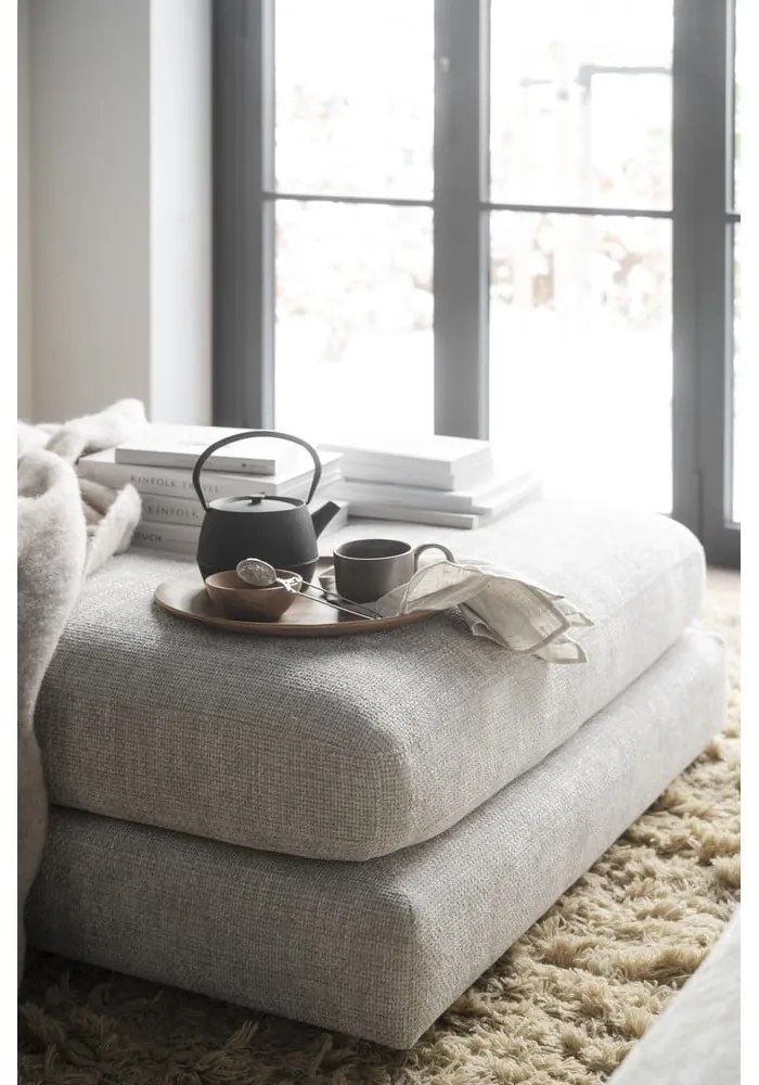 Krémszínű lábtartó Duncan - Rowico