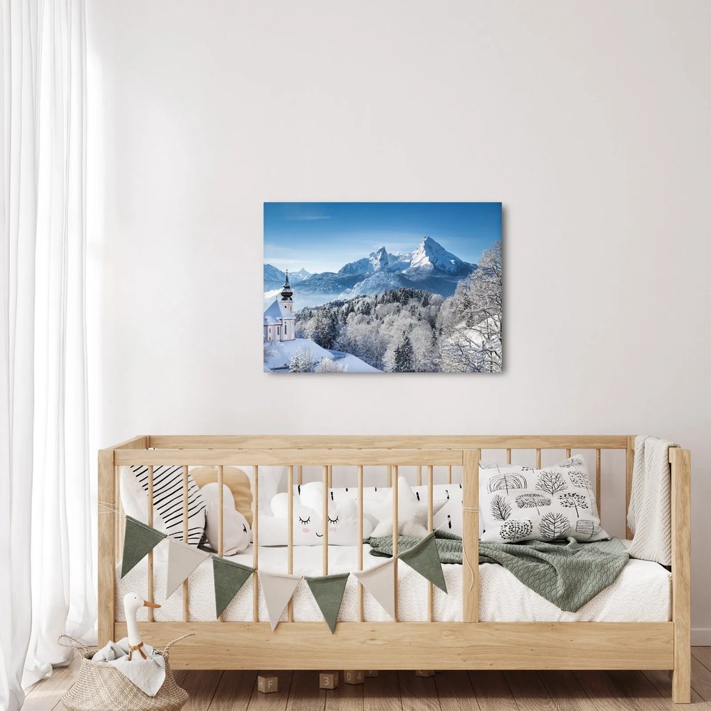 Kép - Egy pillantás a téli tájra (70x50 cm)