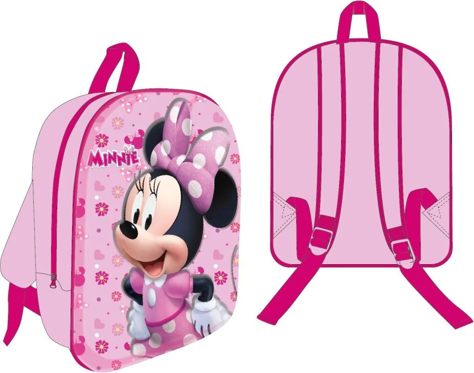 Disney Minnie Pink Paradise 3D hátizsák, táska 30 cm