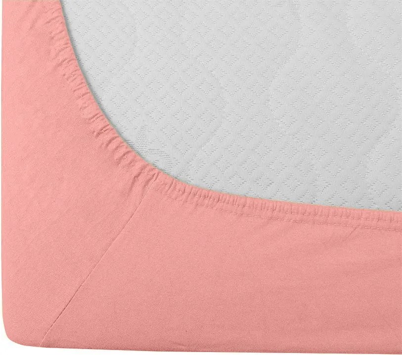 Jersey lepedő EXCLUSIVE korallszínű 200 x 220 cm