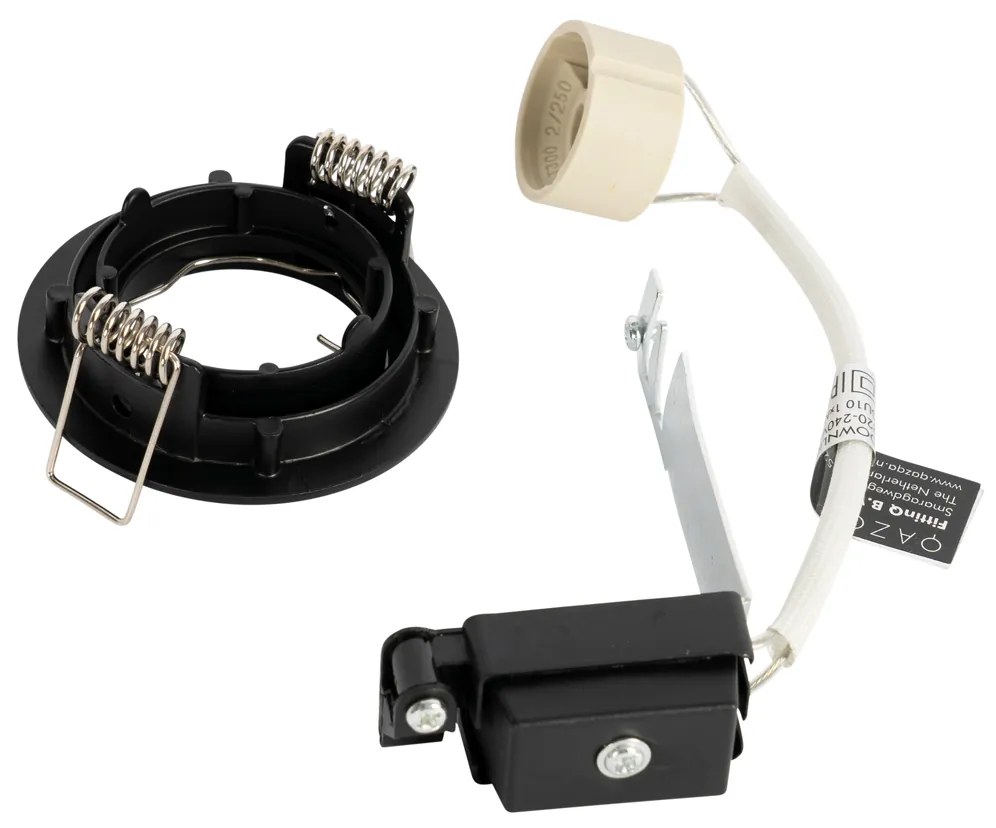 12 db-os beépíthető spotlámpa szett fekete GU10 35mm - Edu