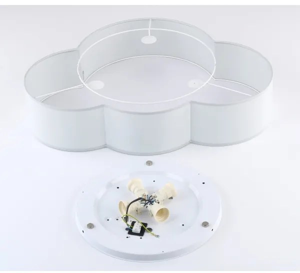 Brilagi - Gyerekszobai mennyezeti lámpa NIMBUS 4xE27/15W/230V 46x63 cm szürke