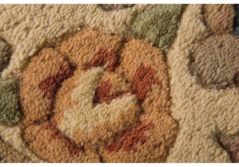 Aubusson kék gyapjú szőnyeg, 75 x 150 cm - Flair Rugs
