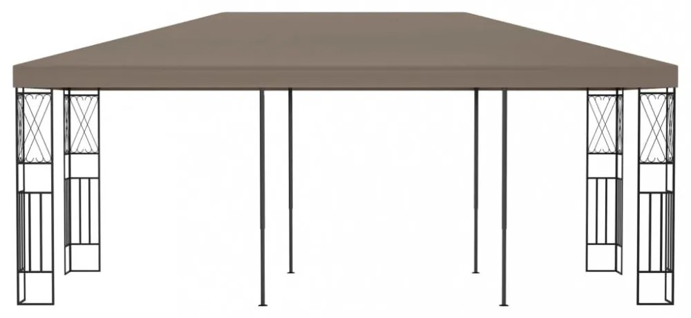 tópszínű szövetpavilon 6 x 3 m