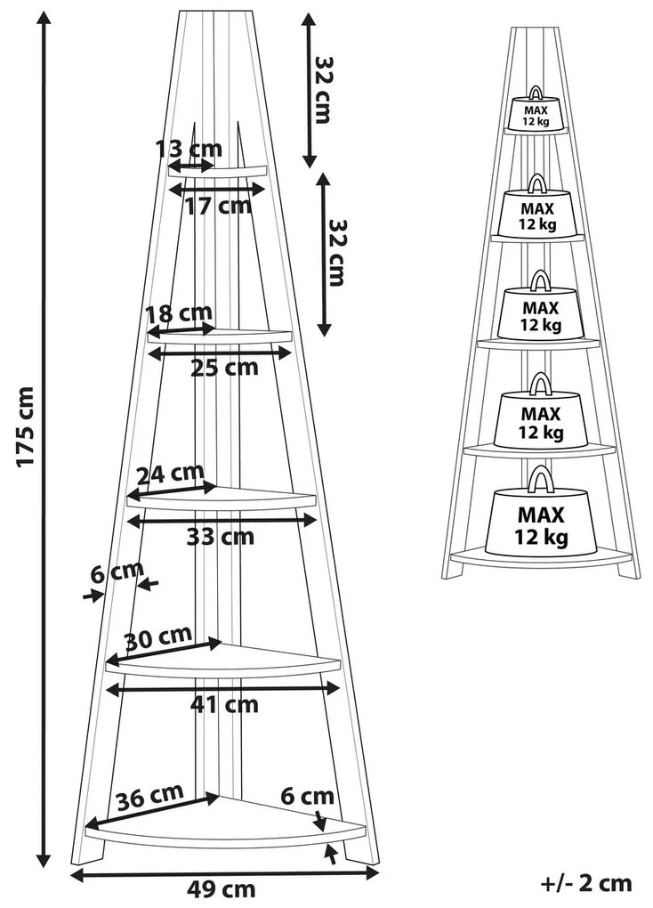 Regál Sobo (sötét fa). 1009323