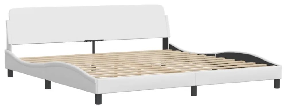fehér műbőr ágykeret matrac nélkül Zadar 200x200 cm