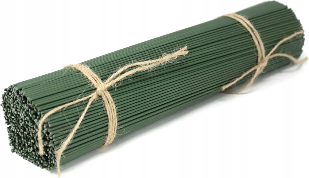 50x Fém Szappanvirág Drót Zöld Rugalmas 30CM Magas