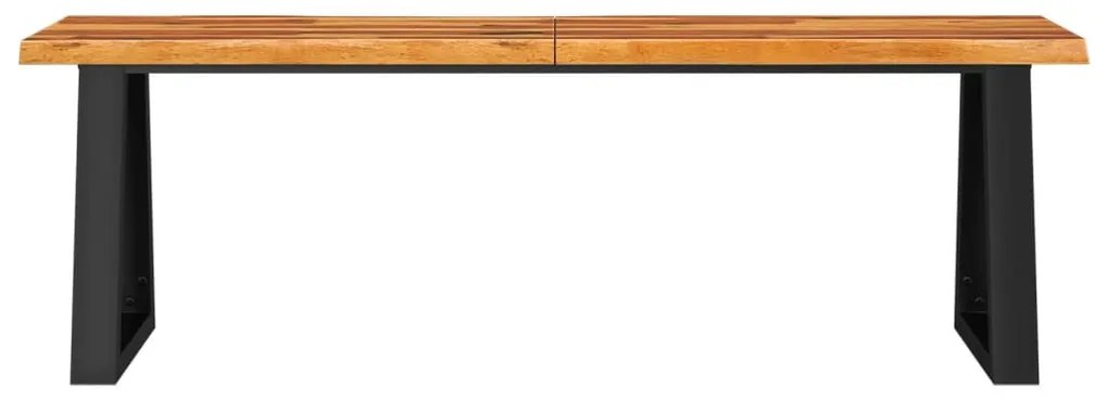 tömör akácfa pad természetes éllel 140 cm
