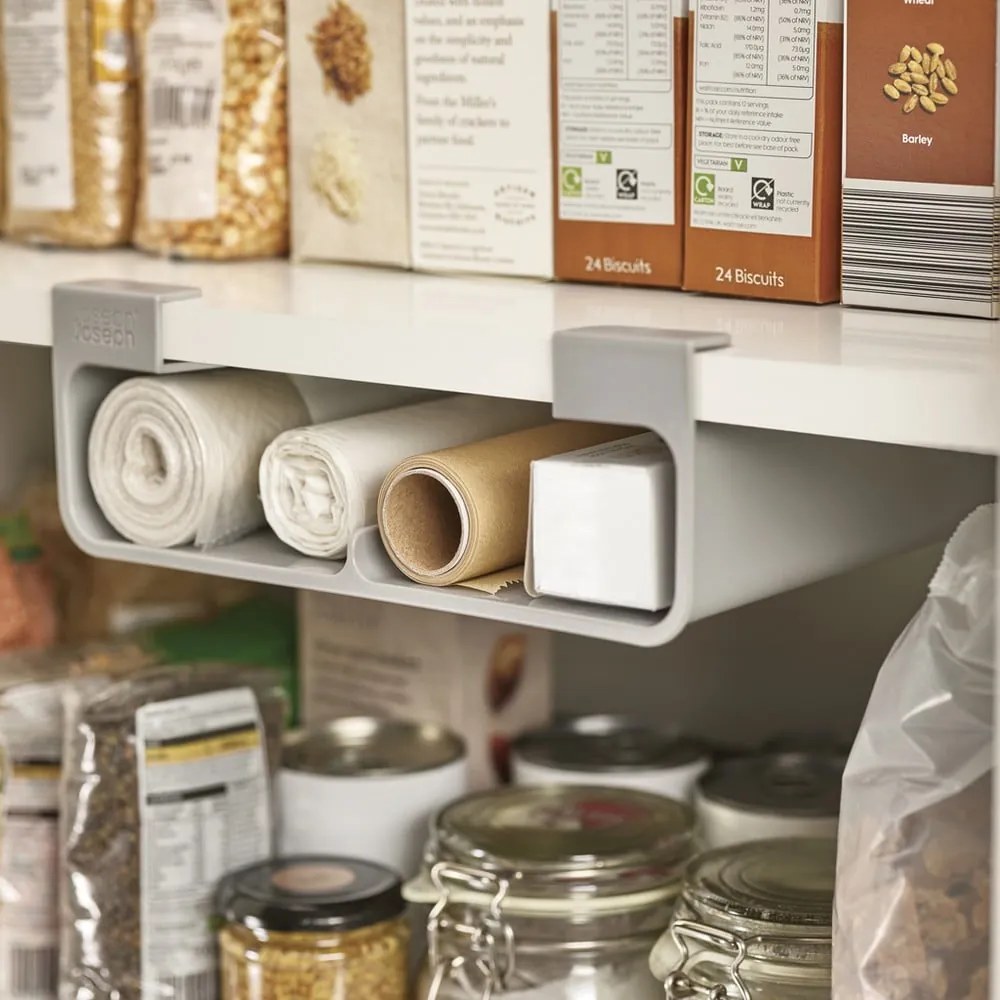 Szürke függő műanyag papírtörlő és fóliatartó CupboardStore – Joseph Joseph