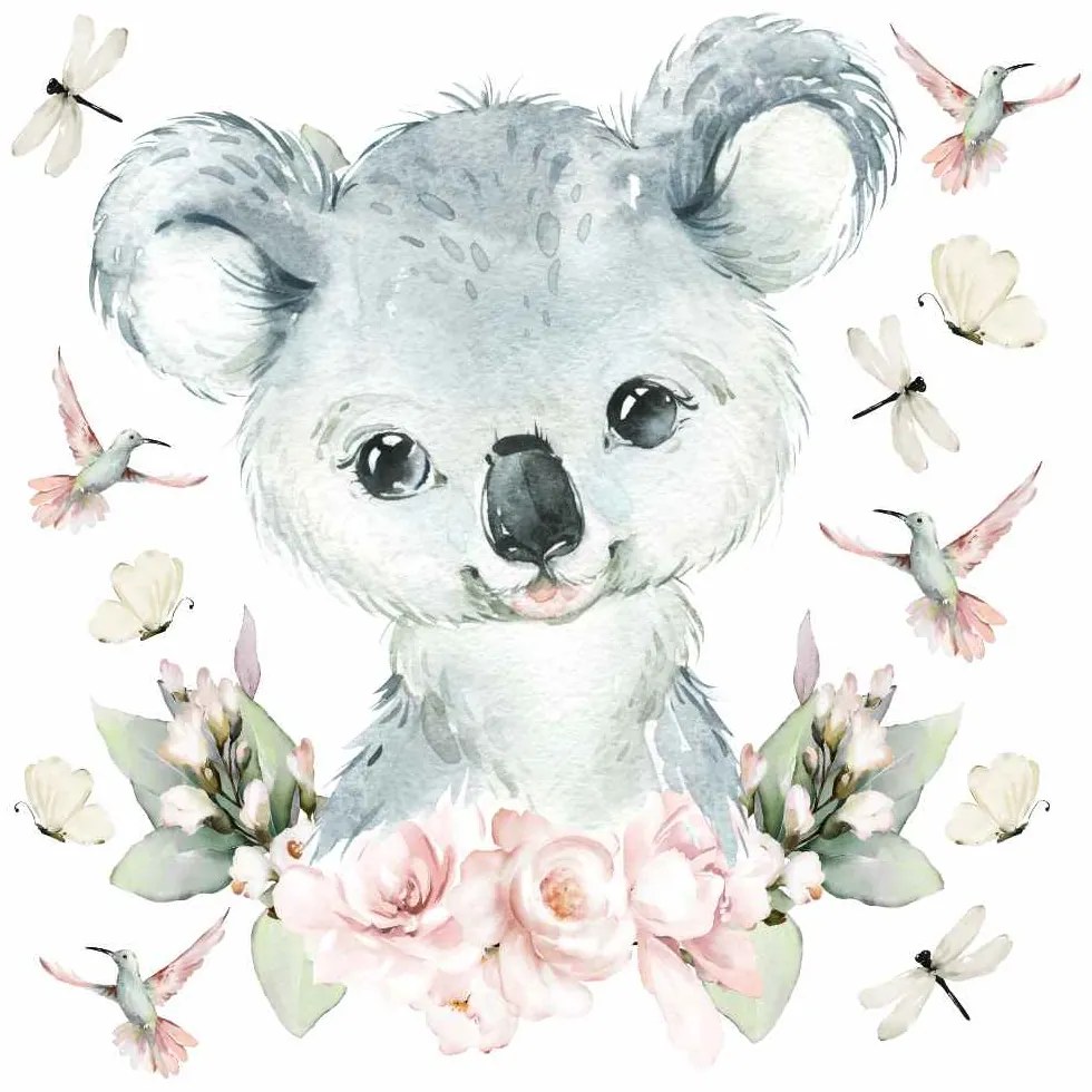 Gario Falmatrica gyerekeknek Animals among flowers - koala