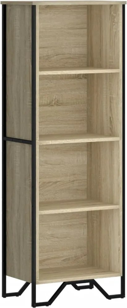 vidaXL sonoma tölgy színű szerelt fa könyvszekrény 50 x 31 x 74,5 cm