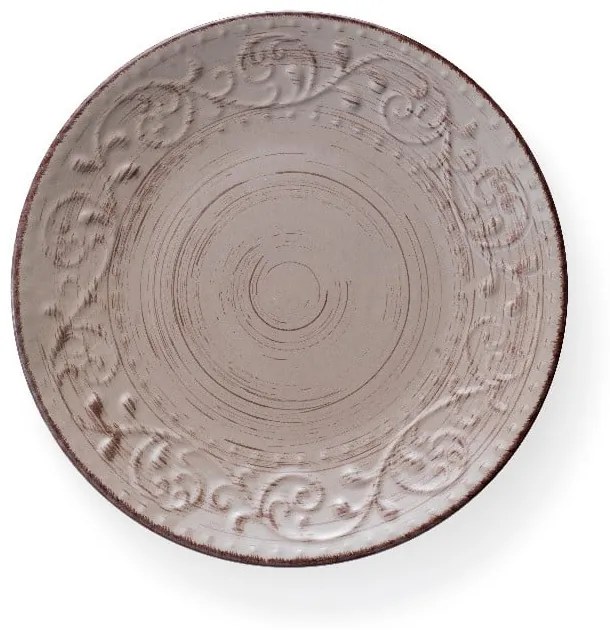 Serendipity barna agyagkerámia tányér, ⌀ 27,5 cm - Brandani