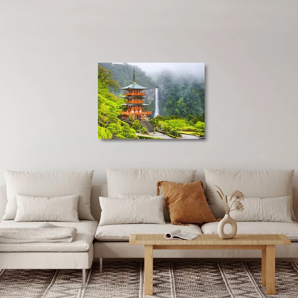 Üveg kép - Naci vízesés (70x50 cm)