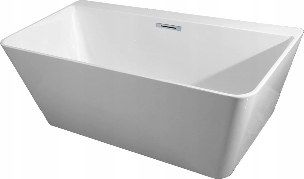 Szabadon álló falra szerelhető kád 165x80 sampontartó polccal